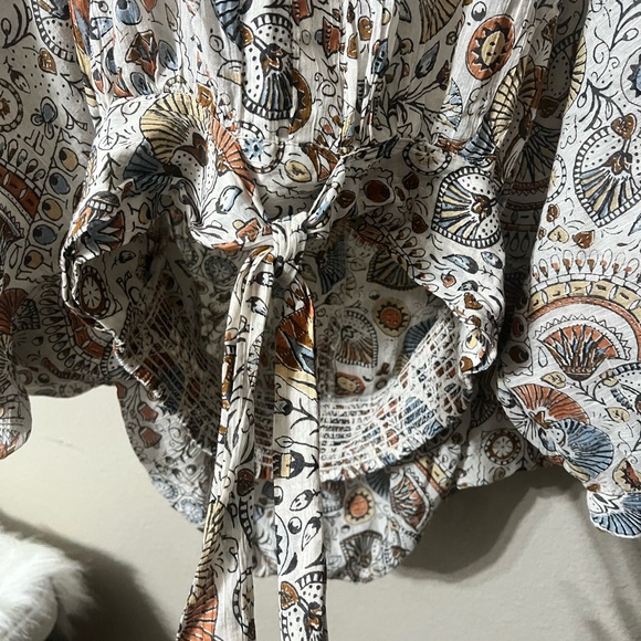 Anthropologie Tie-Front Blouse Top Sz-Med
Women's Casual Long Sleeve Boho NWT - Picture 4 of 7